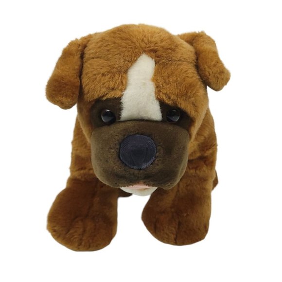 Build A Bear Workshop Boxer Bulldog Plush 14" Stuffed Animal Toy Brown White BAB - Picture 3 of 8